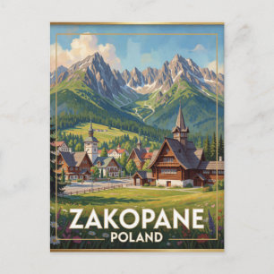 Zakopane Tatra-Gebirge Polen Reise Szene Postkarte