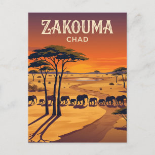 Zakouma-Nationalpark Tschad Postkarte