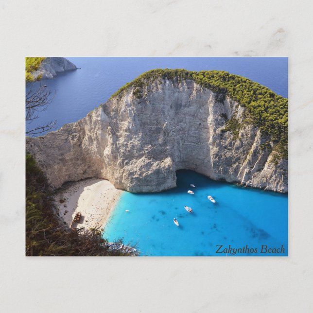Zakynthos Beach, Griechenland Feiertagspostkarte (Vorderseite)