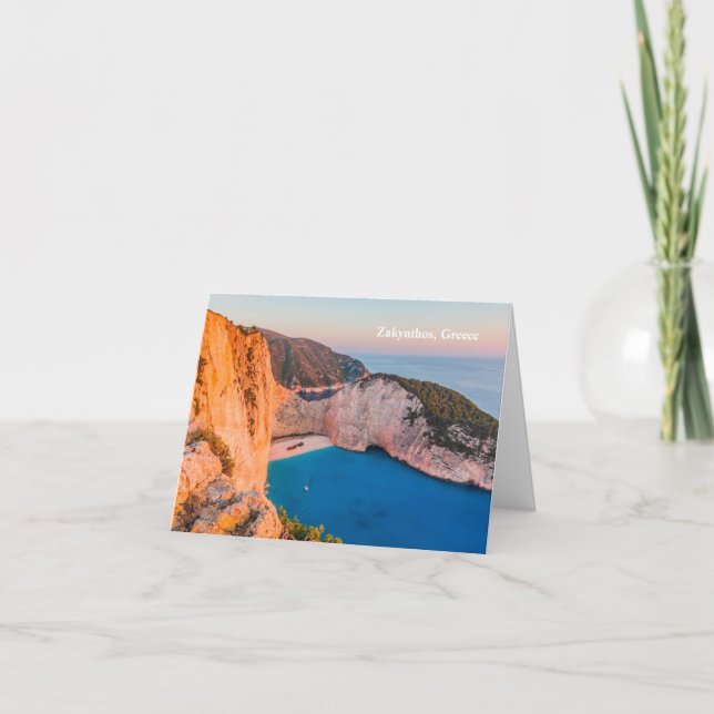 Zakynthos, Griechenland. Feiertagskarte (Vorderseite)