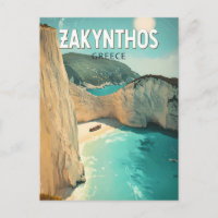 Zakynthos Griechenland Illustration Reise Kunst Vi