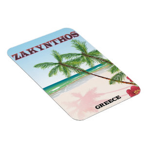 Zakynthos Griechenland Reiseplakat Magnet