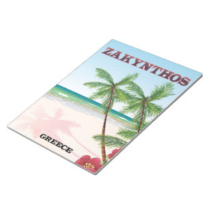 Zakynthos Griechenland Reiseplakat Notizblock