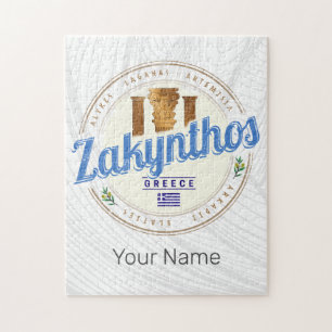 Zakynthos Insel Griechenland Urlaub Vintage Souven Puzzle