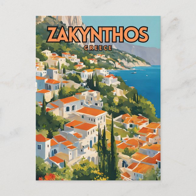Zakynthos Postkarte (Vorderseite)
