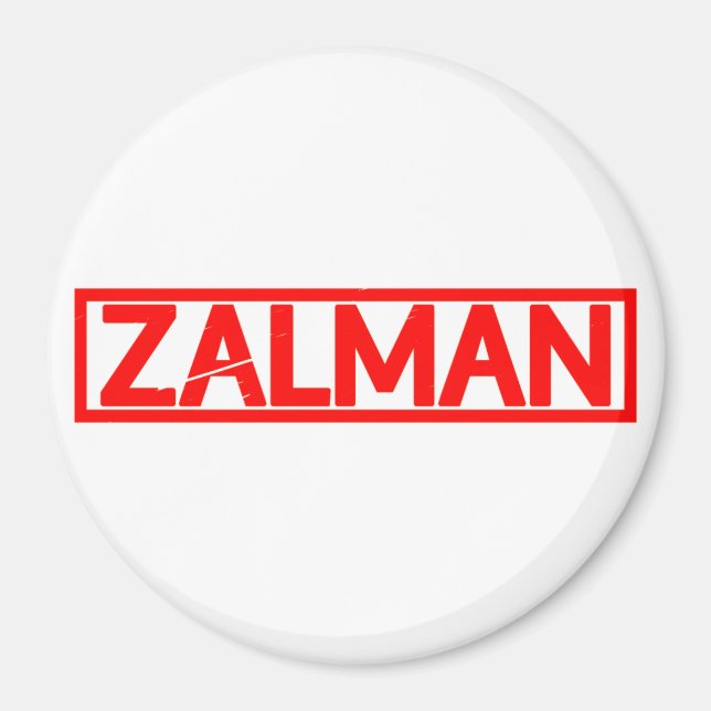 Zalman Briefmarke Magnet (Vorne)