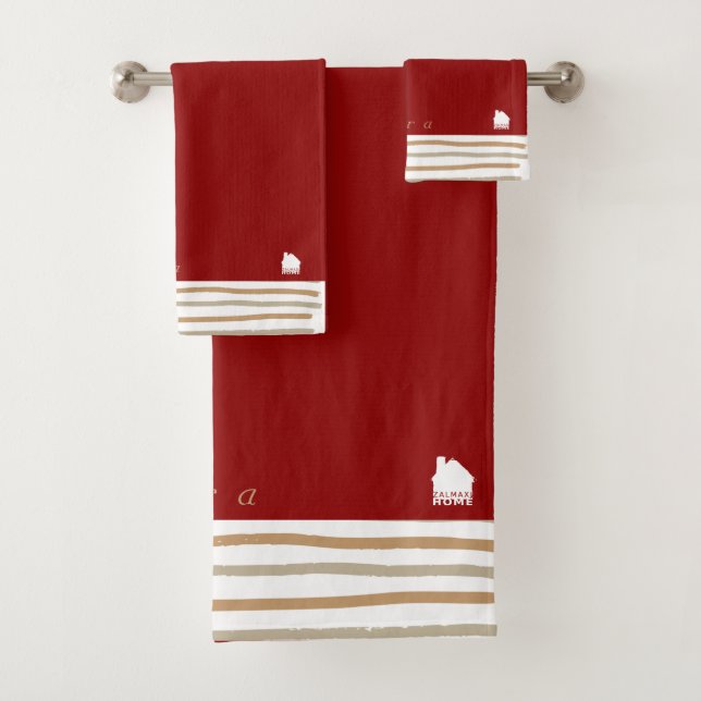 ZALMAXI-ZUHAUSE-Logo-Fan Badhandtuch Set (Insitu)