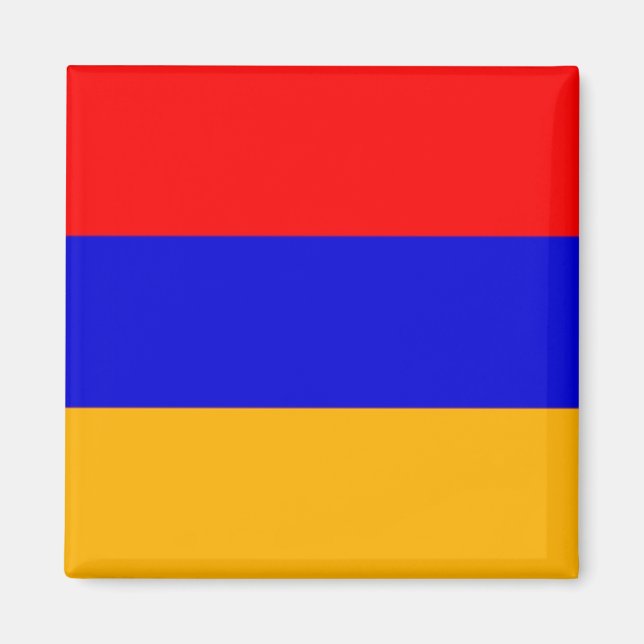 zAM001 Armenische FLAG Armenien, Kühlschrank Magnet (Vorne)