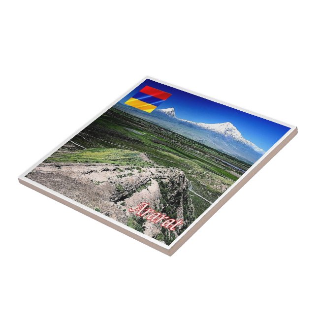 zAM008 MOUNT ARARARAT, Armenien, Fliese (Seite)