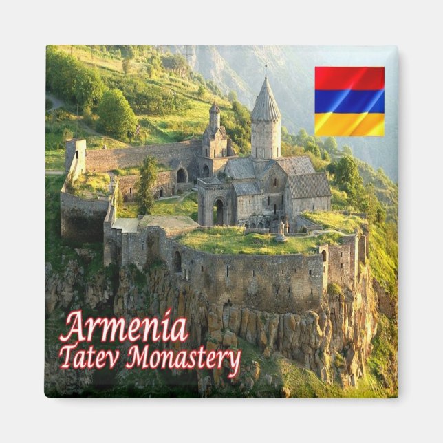 zAM009 SYUNIK Tatev Kloster Armenien, Kühlschrank Magnet (Vorne)
