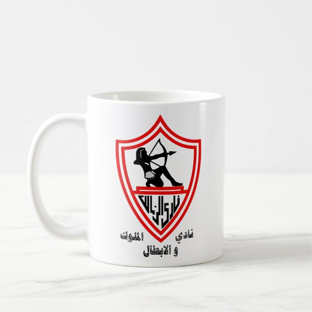 Zamalek SC - Ägyptische Könige und Champions Club Kaffeetasse (Links)
