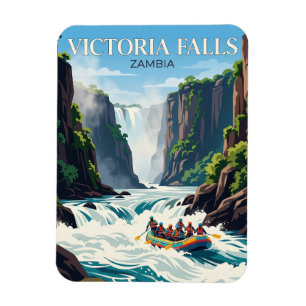 Zambezi-Fluss bei Victoriafällen Sambia Magnet