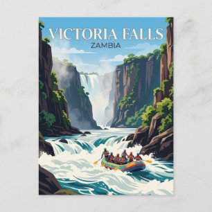 Zambezi-Fluss bei Victoriafällen Sambia Postkarte