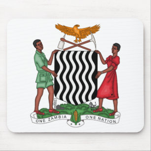Zambia-Emblem Mousepad