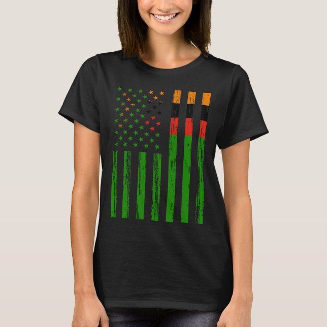 Zambia Flag America US It is in my DNA  for Zambia T-Shirt (Vorderseite)