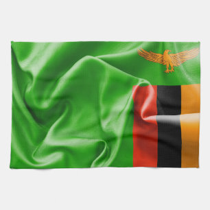 Zambia Flag Küchentuch