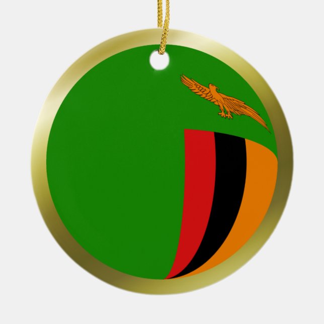 Zambia Flag Ornament (Vorne)