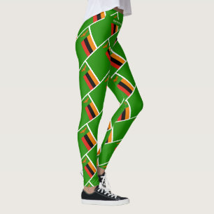 ZAMBIA FLAG Scripture RUN SIE IHRE RASSE Personali Leggings