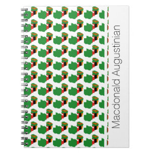 ZAMBIA-FLAGGE Custom Notebook Journal mit Namen Notizblock