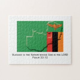 ZAMBIA | Gesegnete Nation | ZAMBIAN FLAG Puzzle