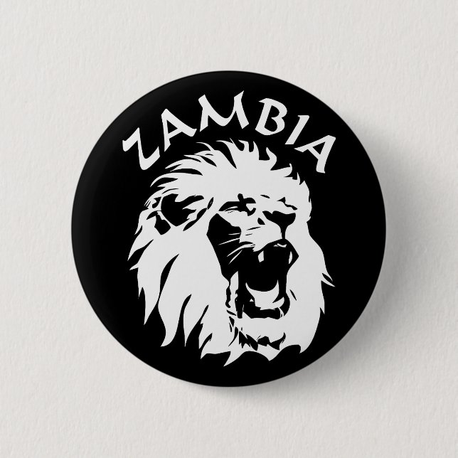 Zambia Lion Button (Vorderseite)