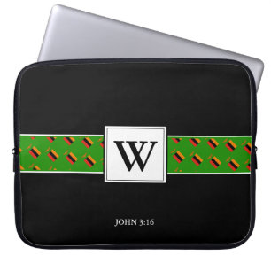 ZAMBIA Monogram Christliche Bibel-Notebook Laptopschutzhülle