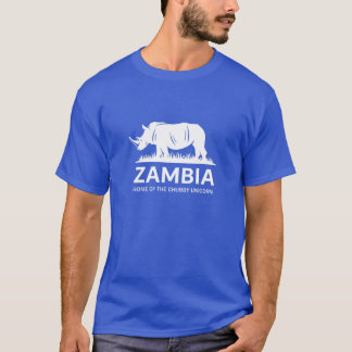 Zambia Rhino Zuhause des Chubby Unicorn T-Shirt