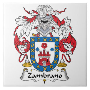 Zambrano Familienwappen Fliese