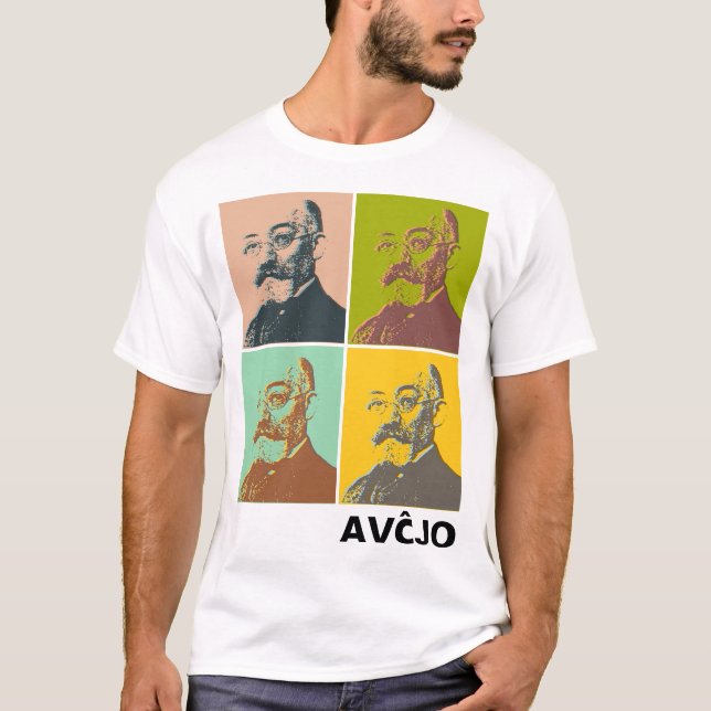 Zamenhof t-shirt - Zamenhof t-ĉemizo (Vorderseite)