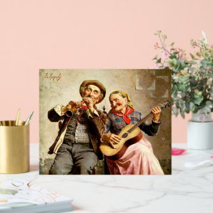 Zampighi - Süße Musik, Vintage-Gemälde Acrylschild