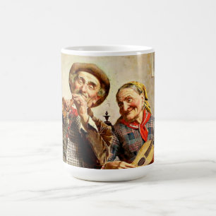 Zampighi - Süße Musik, Vintage-Gemälde Kaffeetasse