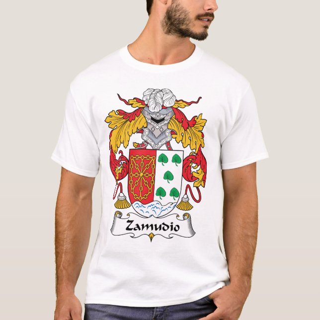 Zamudio-Familienwappen T-Shirt (Vorderseite)