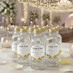 Zamzam Water nikah muslim Gastgeschenk Hochzeit Bl Runder Aufkleber