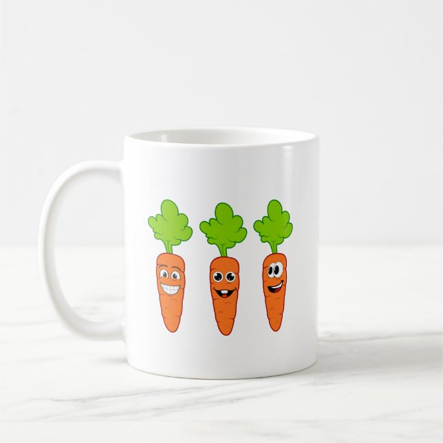 Zanahorias divertidas  kaffeetasse (Links)