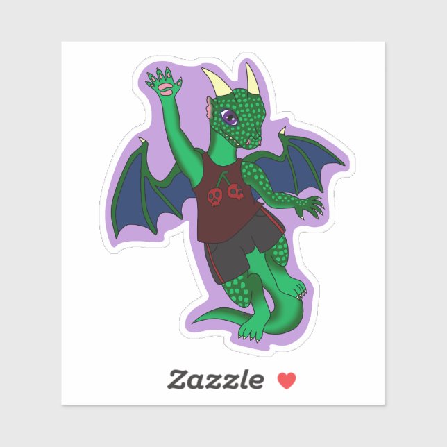 Zandall Dragon Sticker (Blatt)