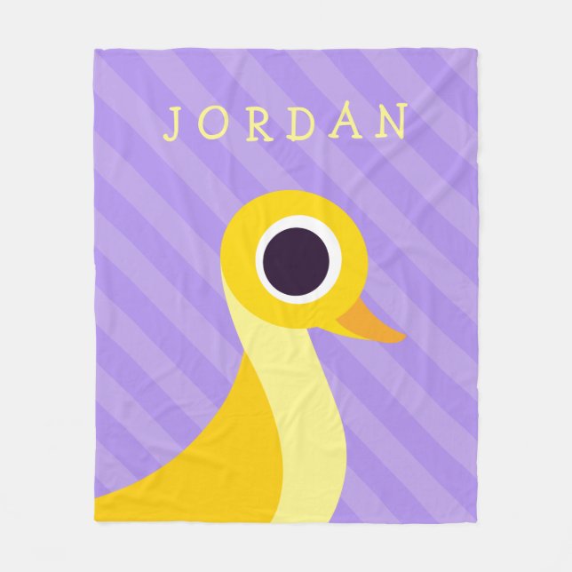 Zander die Ente Fleecedecke (Vorderseite)