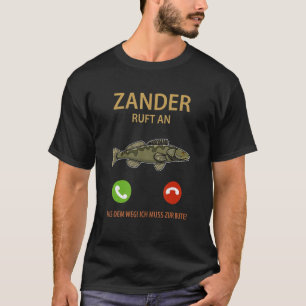 Zander Fogosch Fisherman Fishing Spaß T-Shirt