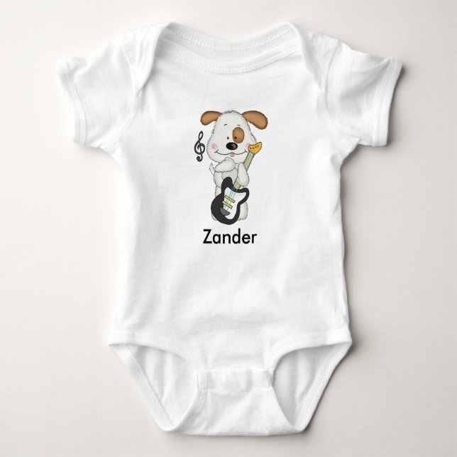 Zander's Rock and Roll Puppy Baby Strampler (Vorderseite)