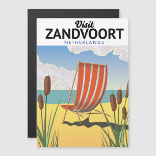 Zandvoort Niederlande Reiseplakat Magnetkarte
