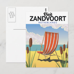 Zandvoort Niederlande Reiseposter Postkarte