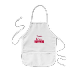 Zane, Zukunft, Feuerwehrmann-Name Art-Kinder Kinderschürze