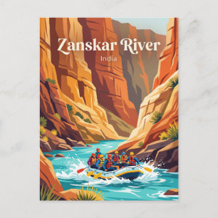 Zanskar-Fluss Ladakh Indien Postkarte