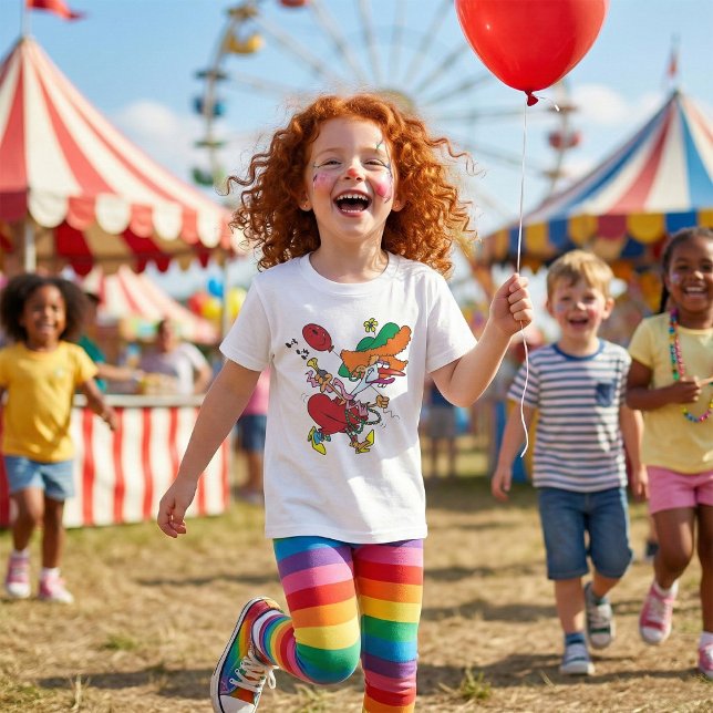 Zany Woman Running Clown T-Shirt (Von Creator hochgeladen)