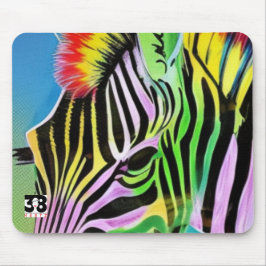 Zany Zebra Mousepad