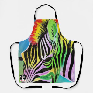 Zany Zebra Schürze