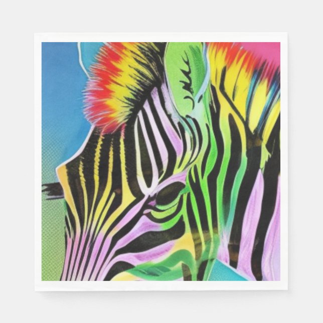 Zany Zebra Serviette (Vorderseite)