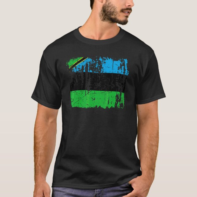Zanzibar Flag Design T-Shirt (Vorderseite)