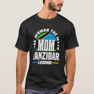 Zanzibar Zanzibari Zanzibar Flaggenmütter Tag T-Shirt
