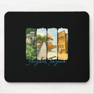 Zanzir Tansania Reisereise Pinselstrich Andenken Mousepad