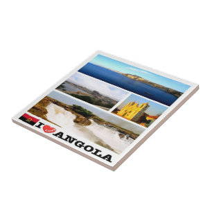 zAO003 ANGOLA I LIEBE, Mosaik, Afrika, Fliese